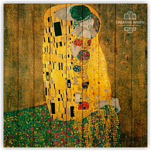 Панно в стиле искусство Creative Wood ART Поцелуй - Густав Климт